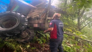 Tarım aracıyla uçuruma düşen şahıs hayatını kaybetti