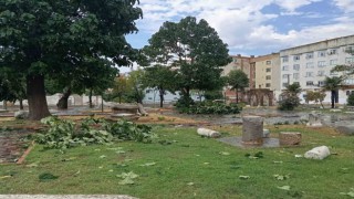 Tekirdağda fırtınada çatılar uçtu, ağaçlar devrildi