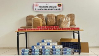 Tekirdağda jandarmadan kaçak tütün operasyonu
