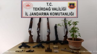 Tekirdağda uyuşturucu ve silah operasyonları
