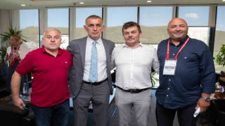 TFF 2. ve 3. Lig kulüp başkanlarından TFF Başkanı Hacıosmanoğluna ziyaret