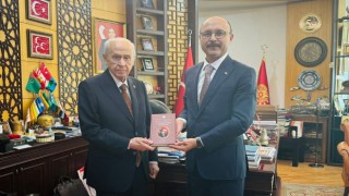 Türk Eğitim-Sen Genel Başkanı Geylandan, MHP Genel Başkanı Bahçeliye ziyaret