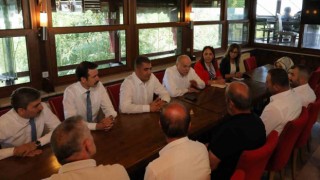 Vali Aslan ve Başkan Özlü tesis işletmecileri ile bir araya geldi