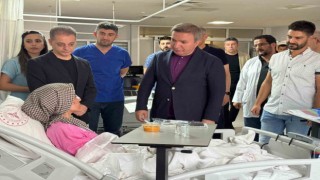 Vali Aydoğdu, otobüs kazasında yaralananlara geçmiş olsun ziyaretinde bulundu