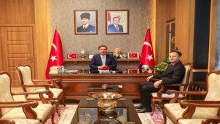 Vali Aydoğduya yeni İl Emniyet Müdürü ve POMEM Müdüründen ziyaret