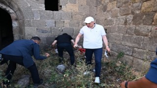 Vali Çiftçi tabyalarda incelemelerde bulundu