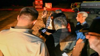 Vali Ergün yangın bölgesinde incelemelerde bulundu