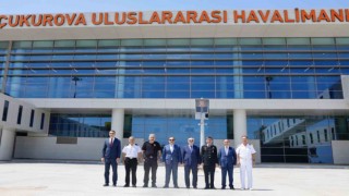 Valiler, Çukurova Uluslararası Havalimanında incelemelerde bulundu