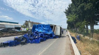 Yalovada tırla çarpışan kamyonet devrildi: 2 yaralı