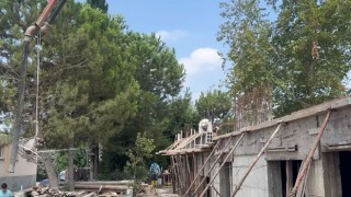 Yarbaşı’nda Karacaören Cami İnşaatı Devam Ediyor