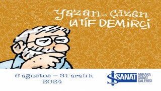 Yazan Çizen Latif Demirci sergisi, İş Sanat Ankara Sanat Galerisinde