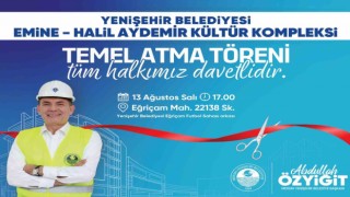 Yenişehir Belediyesi, ilçeye yeni kültür kompleksi kazandıracak