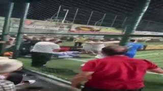 Yeşil saha boks ringine dönüştü, kavgayı ayırmak isteyen eski basın mensubu darp edildi
