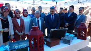 Yozgatta ADEMli kadınların el emeği göz nuru eserler sergilendi