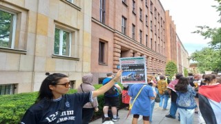 ABD Dışişleri Bakanı Blinkena Varşovada Gazze protestosu