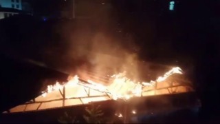 Akşehir Tarihi Şifa Hamamında yangın