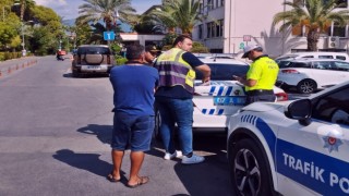 Alanyada sürücülere ceza yağdı
