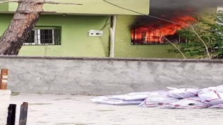 Alevler pencerelerden taştı, mahallede panik yaşandı