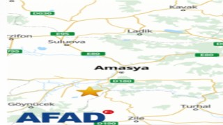Amasyada beş dakika arayla 2.6 ve 3.2 büyüklüğünde deprem