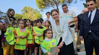 Ana sınıfı öğrencilerinin ilk trafik dersini Kaymakam Kan verdi