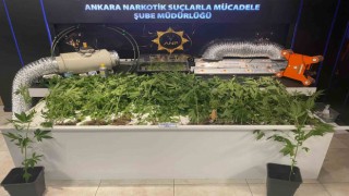 Ankarada evinde uyuşturucu imal eden kişi yakalandı