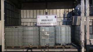 Ankarada KOM ekipleri 10 bin litre etil alkol ele geçirdi