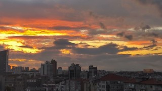 Ankarada muhteşem gün batımı manzarası