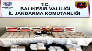 Balıkesirde 11 bin adet kaçak sigara ele geçirildi