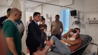 Başkan Amaç, Kazada Yaralanan İşçileri Hastanede Ziyaret Etti