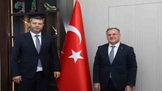 Başkan Mutlunun ilk adresi Başkan Özdoğan oldu