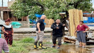 Başkan Zencirci selden etkilenen mahallelerde incelemelerde bulundu