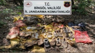 Bingölde terör örgütüne ait muhtelif yaşam malzemesi ele geçirildi