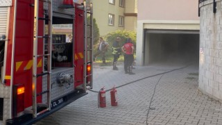 Bozüyükte market deposunda çıkan yangın korkuttu