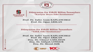 BŞEÜde 5 bilim insanı Dünyanın En Etkili Bilim İnsanları listesine seçildi