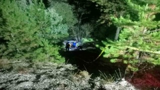 Burdurda otomobil şarampole düştü: 1 ölü, 3 yaralı