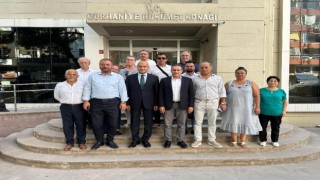 Burhaniyede milletvekili Çömez, Kaymakam Memişi ziyaret etti