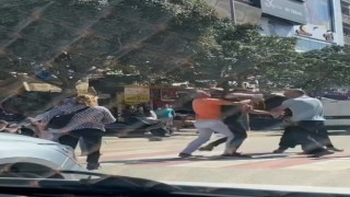 Bursada yol verme kavgası boks maçını aratmadı