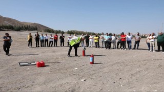 Büyükşehir KAYMEKten personeline yangın eğitimi