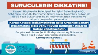 Büyükşehirden ‘yol yapım uyarısı