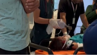 Çocuklar el frenini indirince araba uçuruma yuvarlandı