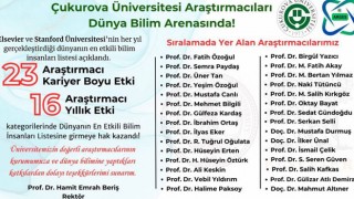 Çukurova Üniversitesi, Dünyanın En Etkili Bilim İnsanları Listesinde Yer Aldı