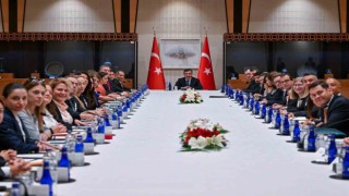 Cumhurbaşkanı Yardımcısı Yılmaz, ABD Ticaret Odası Kıdemli Başkan Yardımcısı Choksyi kabul etti