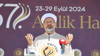 Diyanet İşleri Başkanı Erbaş: Kuran-ı Kerimde 255 ayette yardımlaşma geçer