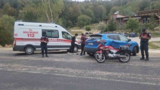 Domaniçte otomobil ile motosiklet çarpıştı: 1 yaralı