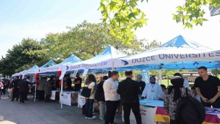 Düzce Üniversitesi öğrenci toplulukları tanıtım günleri başladı