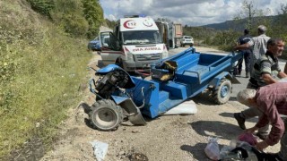 Düzcede patpat devrildi: 8 yaralı