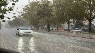 Edirnede şiddetli yağmur zor anlar yaşattı