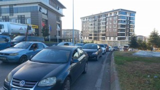 Edirnede trafik yoğunluğu