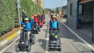 Eğitim ve eğlence Trafik Parkında bir arada