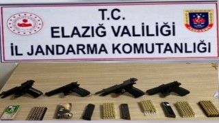 Elazığda 4 adet ruhsatız tabanca ele geçirildi